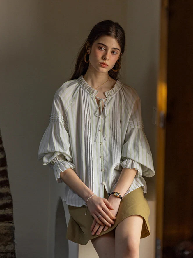 Whispering Meadow Cotton Blouse