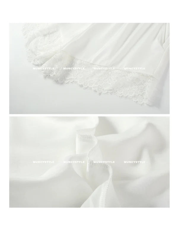 White Lace Dream Pajama Set