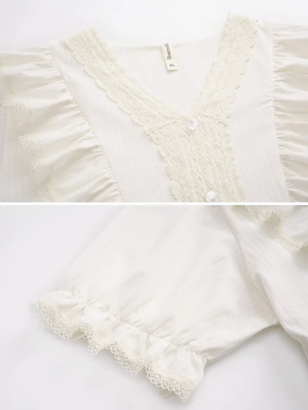 Ivory Blossom Comfort Sleepwear