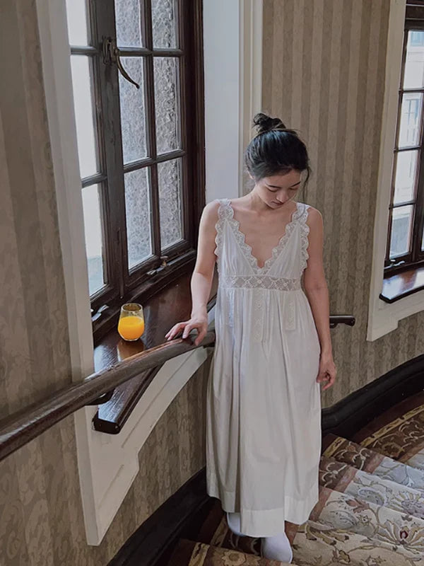 Antique Elegance Cotton Nightgown