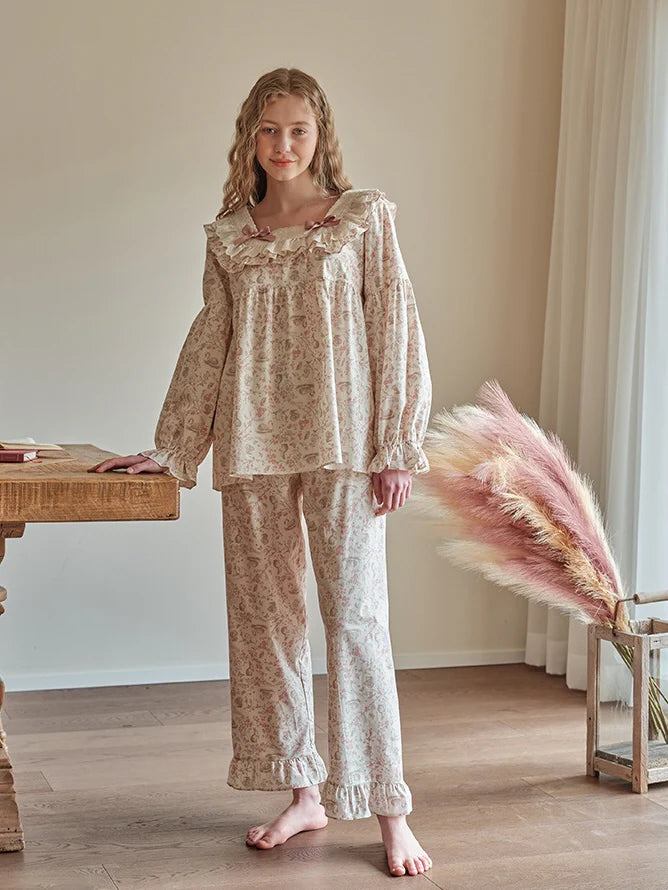 Whispering Woodland Cotton Pajama Set