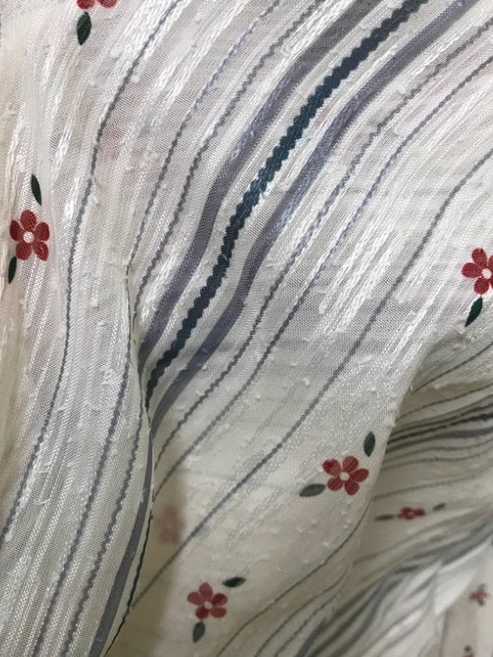 Bluebell Stripe Cottagecore Dress