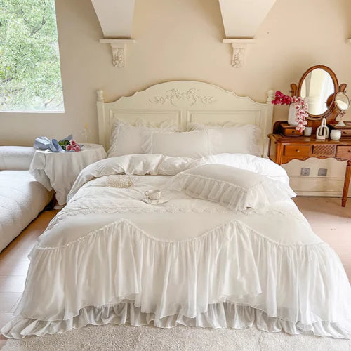 Snow Rose Dream Bedding Set