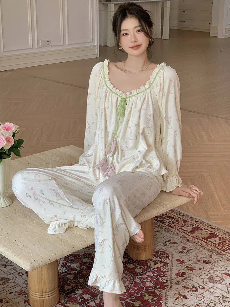 Velvet Bunny Dream Pajama Set