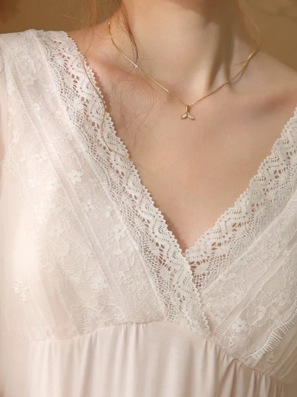 Whispering Rose Lace Nightgown