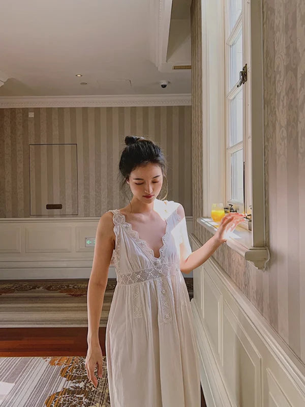 Antique Elegance Cotton Nightgown