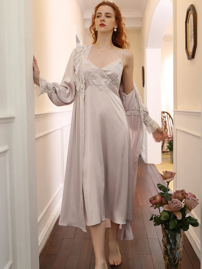 Whispering Silk Lace Nightwear Set
