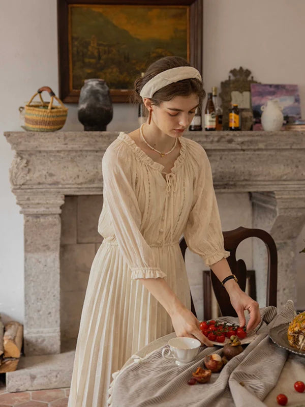 The Creamy Elegance Dress