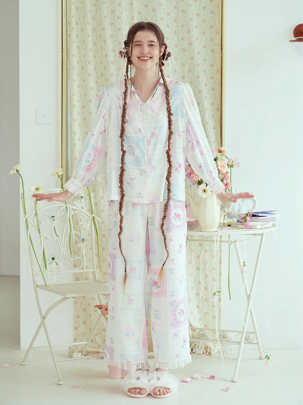 Pastel Patchwork Pajama Loungewear