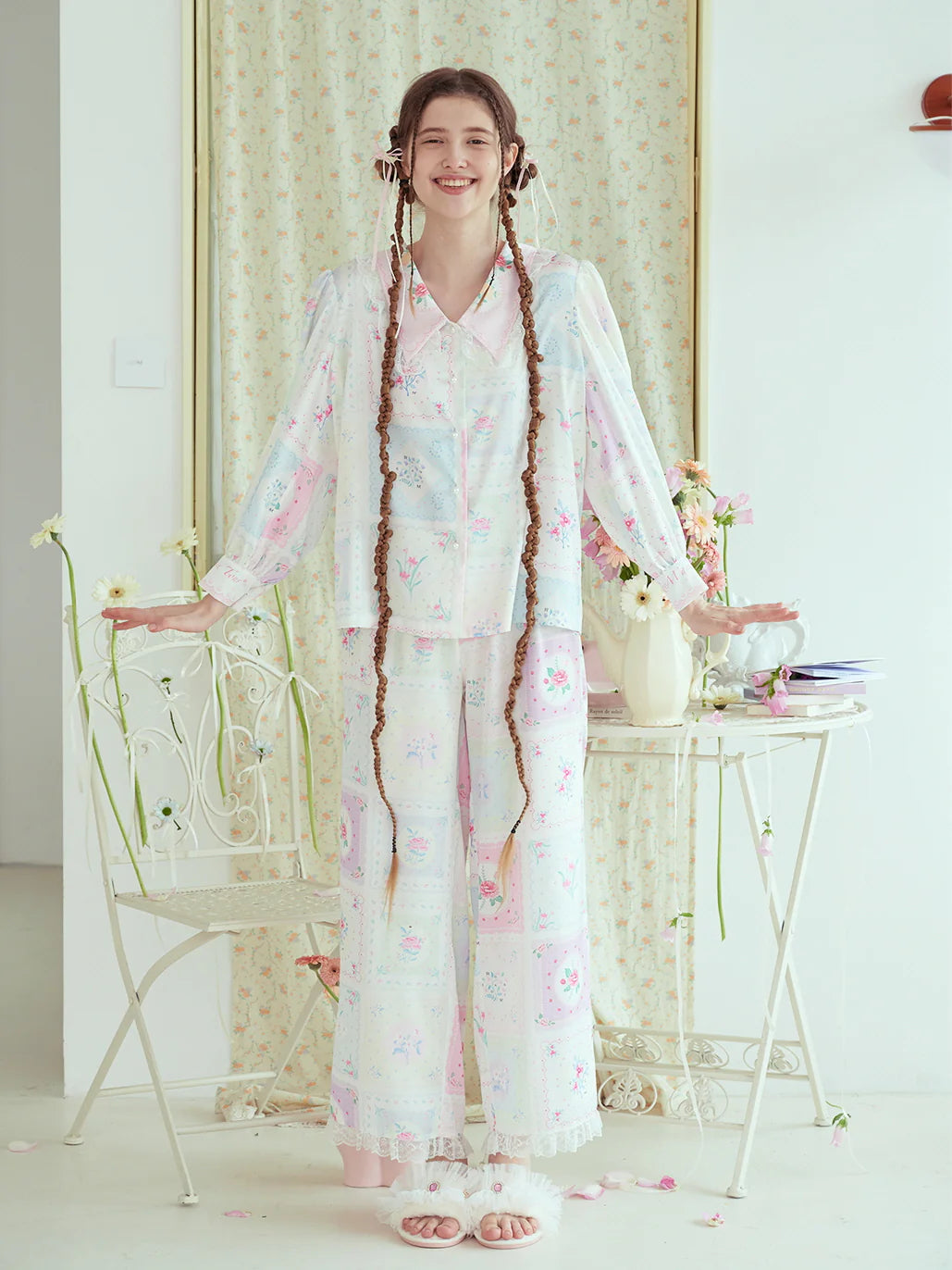 Pastel Patchwork Pajama Loungewear