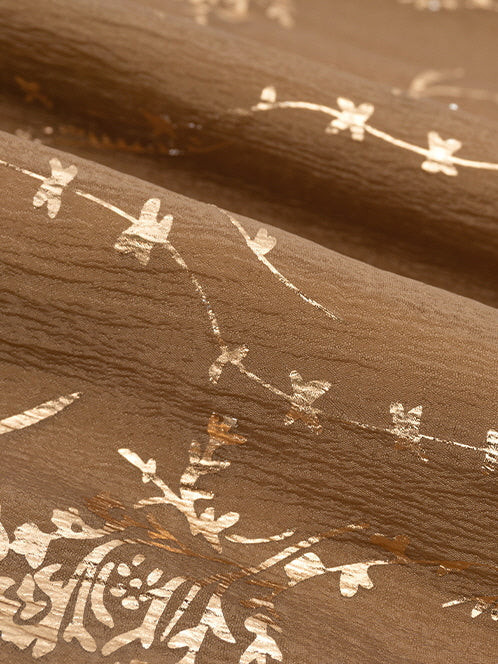 Golden Bloom Halter Dress