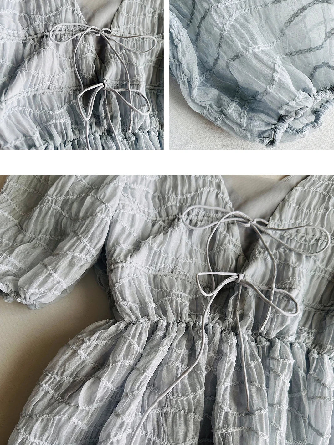 Ethereal Blue-Grey Fairy Dress