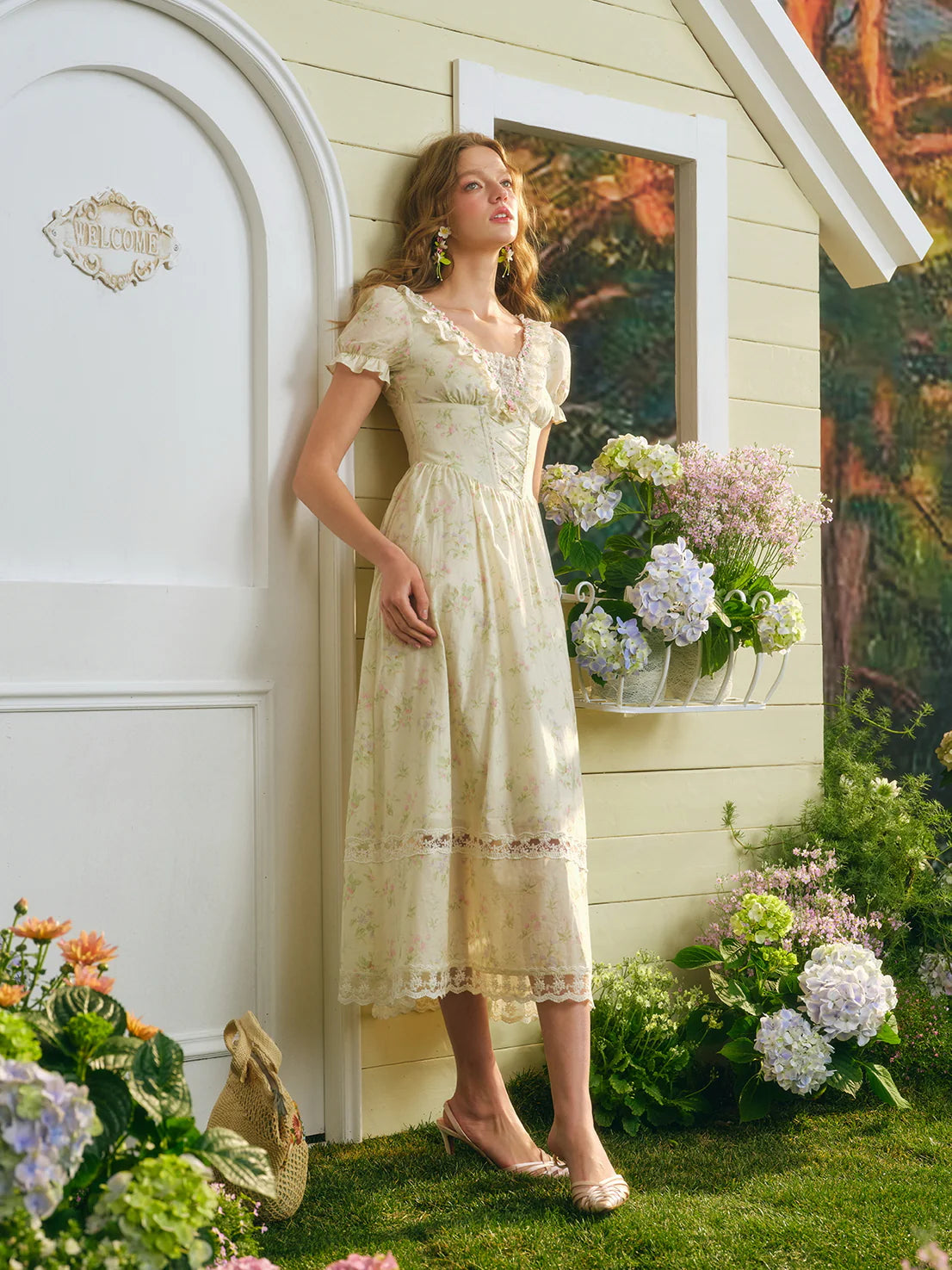 Enchanted Garden Vintage Lace Dress
