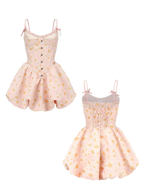 Blooming Garden Corset Mini Dress