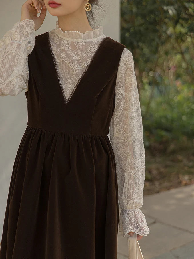 Velvet Elegance Sleeveless Dress