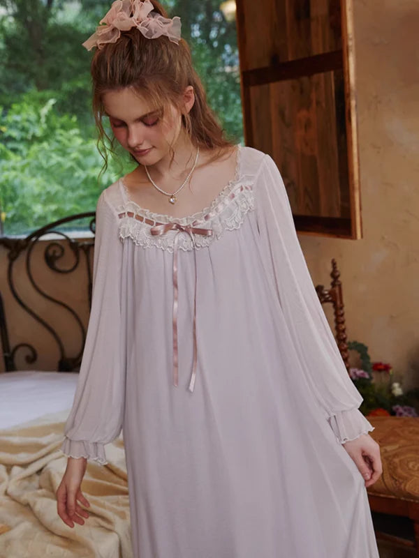 Frill Lace Princess Nightgown