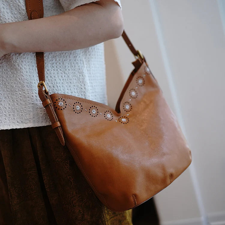 Vintage Retro Leather Shoulder Bag