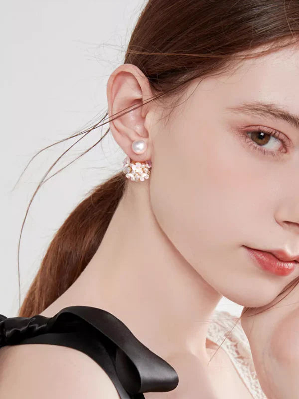 Fairy Flower Ball Earrings