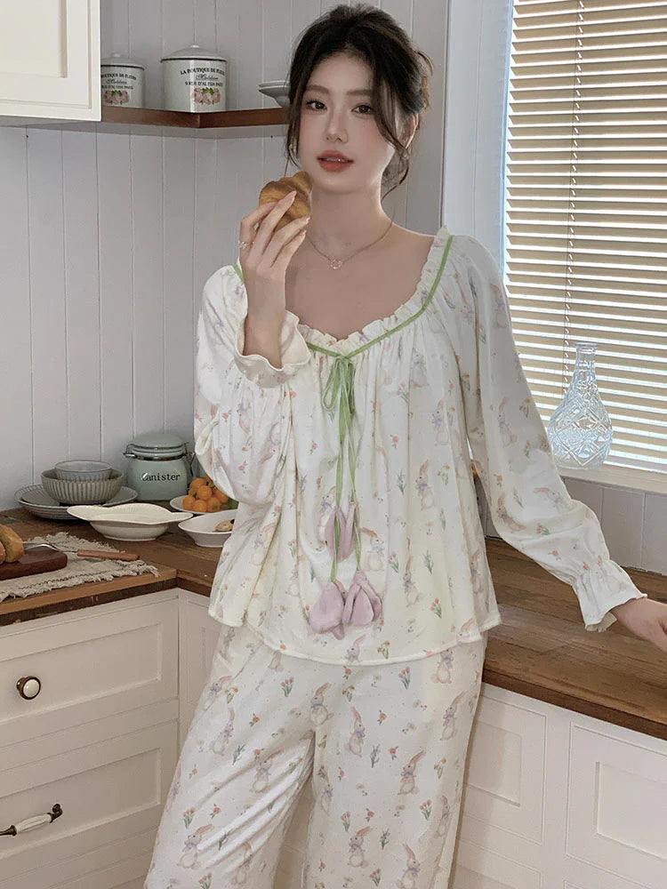 Velvet Bunny Dream Pajama Set
