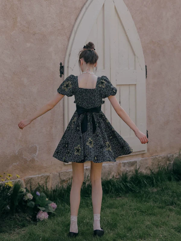 Golden Twilight Symphony Dress