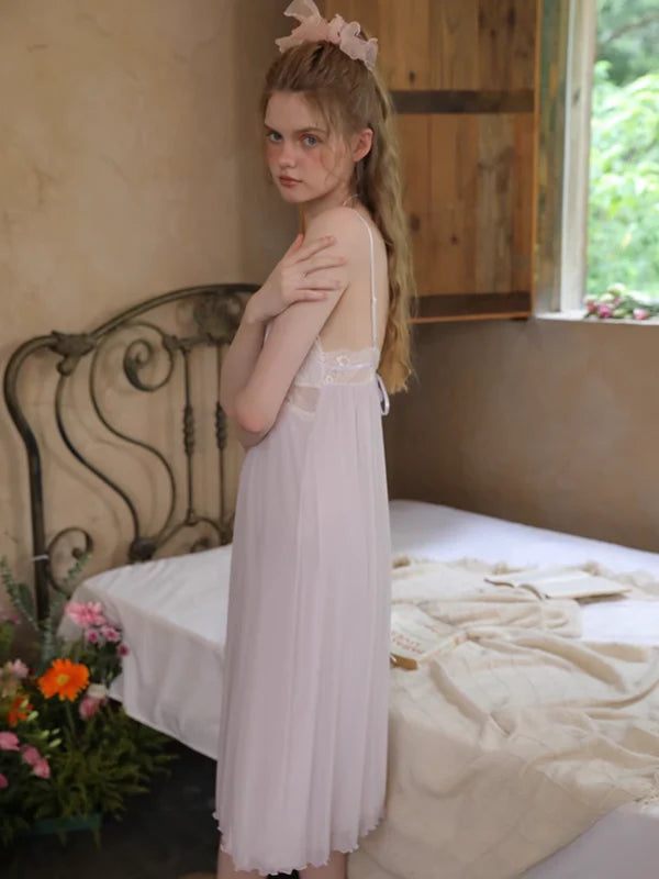 Angel's Embrace Pink Purple Nightgown