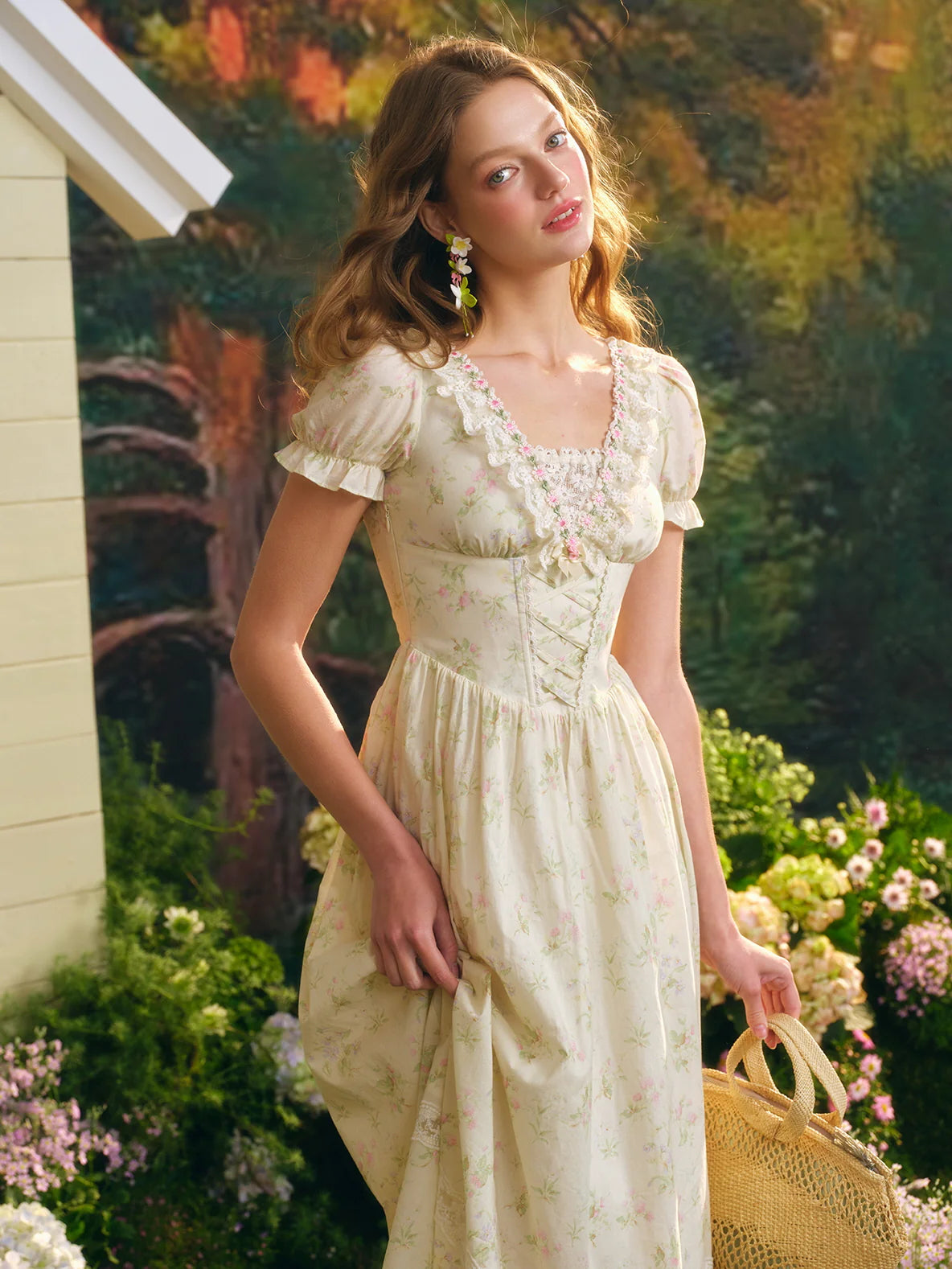 Enchanted Garden Vintage Lace Dress