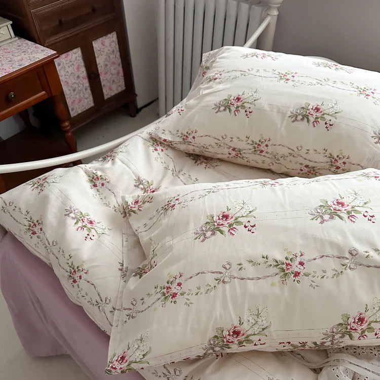 Blushing Rose Garden Bedding Set