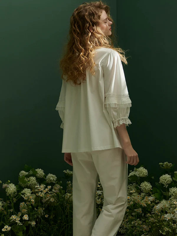 Pure White Elegance Pajama