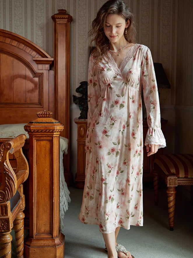 Velvet Rose Blossom Nightdress