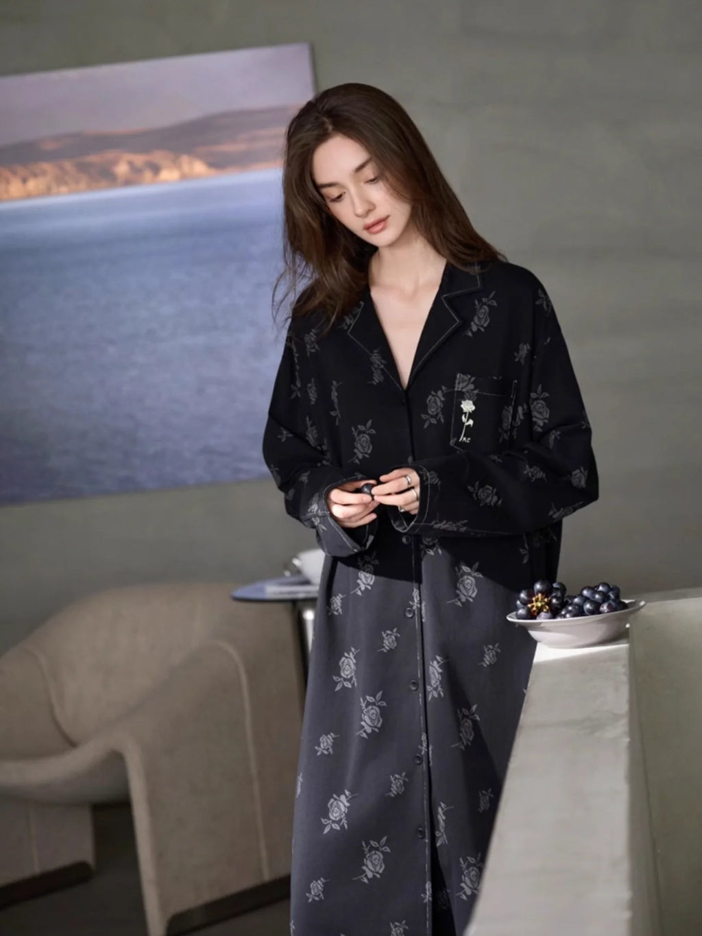 Black Rose Vintage Nightgown