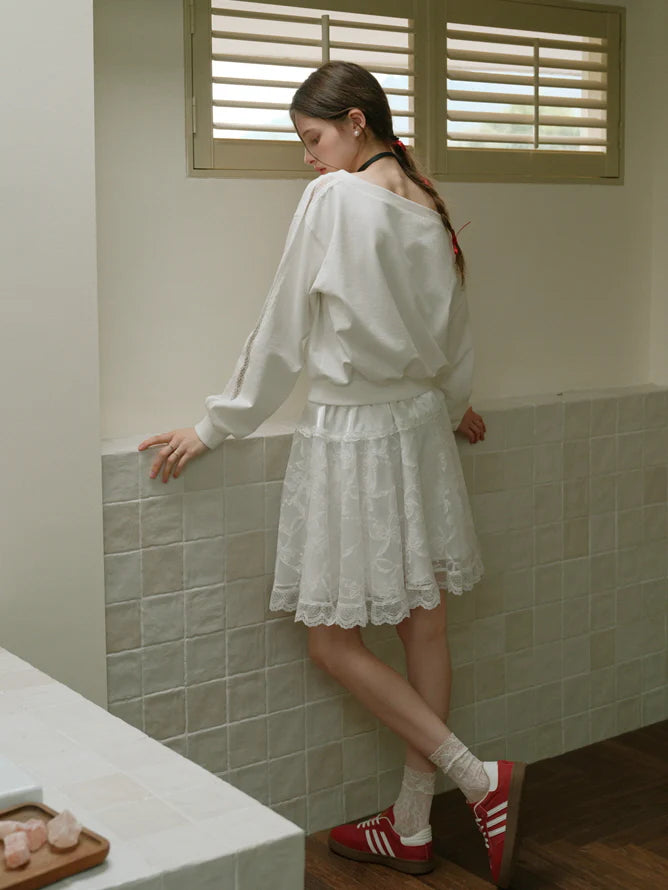 Ethereal Lace Ballet Skirt