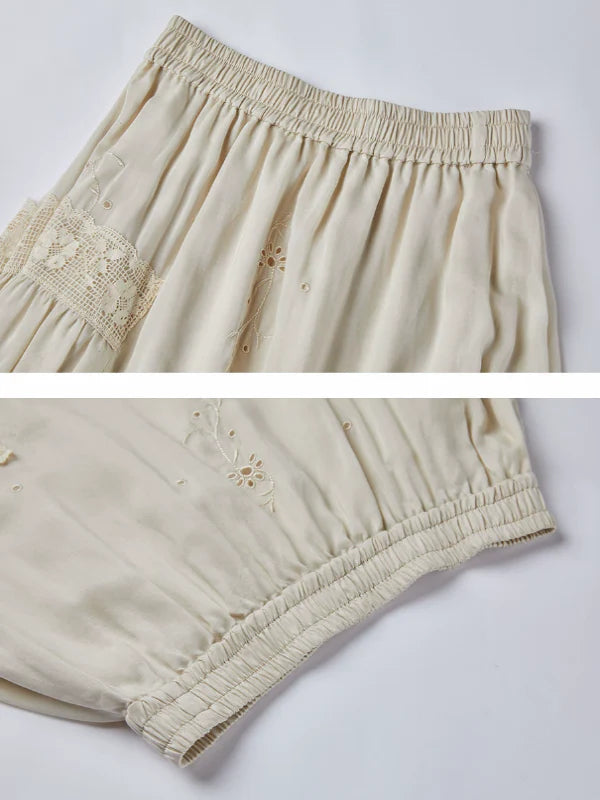 Autumn's Serene Verse Dress