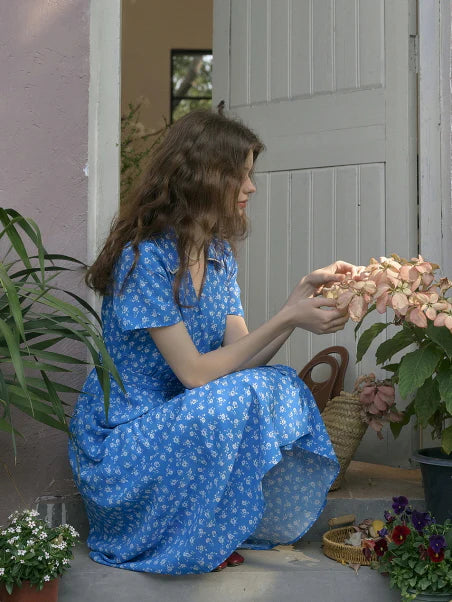 Blue Garden Stroll Dress