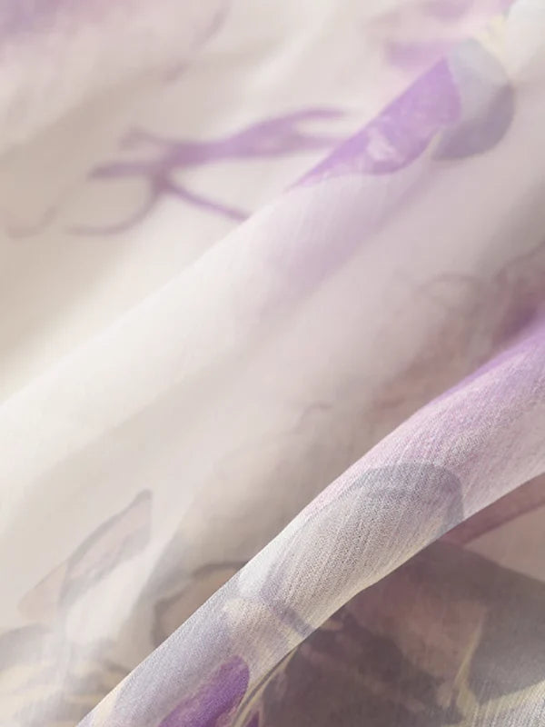 Purple Blossom Fairy Frill Dress