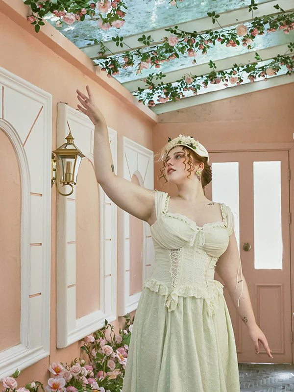 Ethereal Lace Coquette Dress