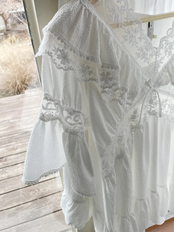 Romantic Lace Frill Pajama