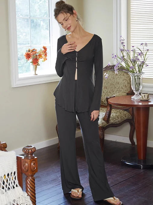 Black Elegance Pajama Set