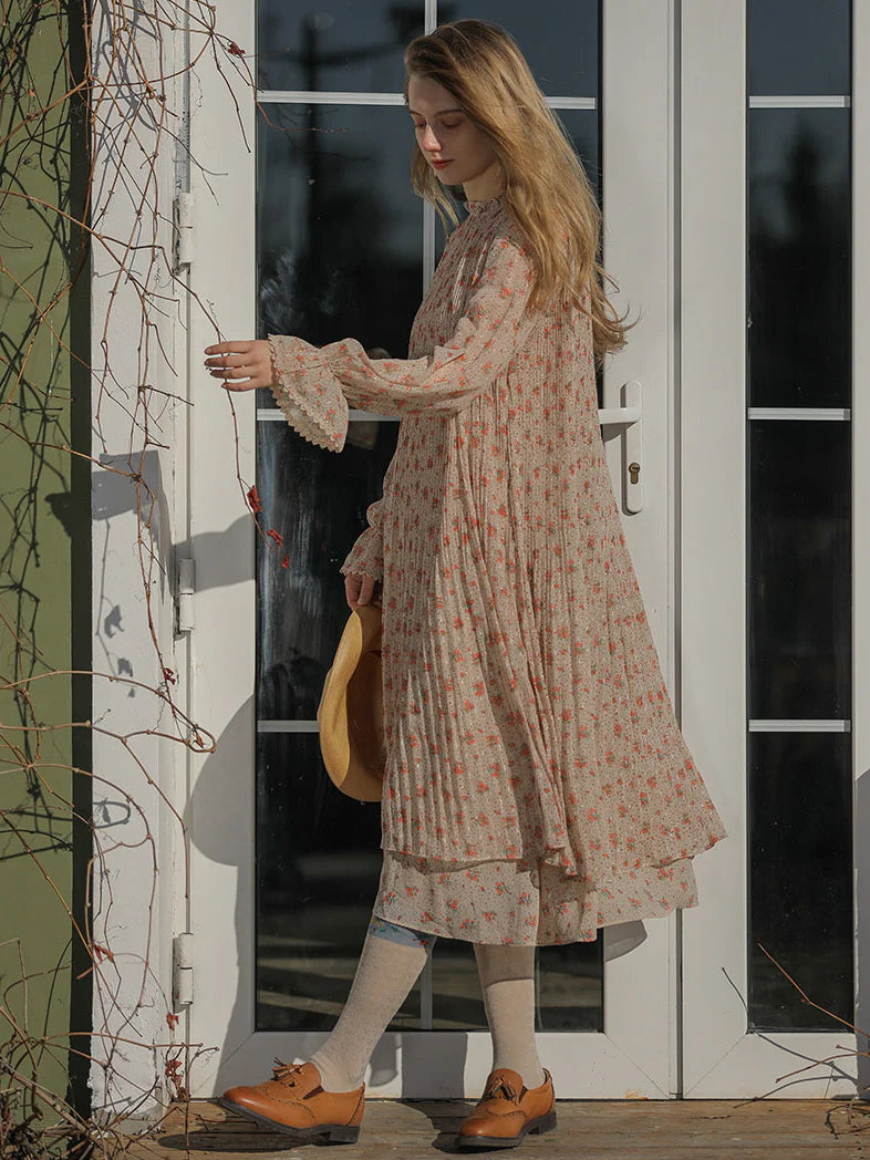 Floral Dream Chiffon Autumn Dress