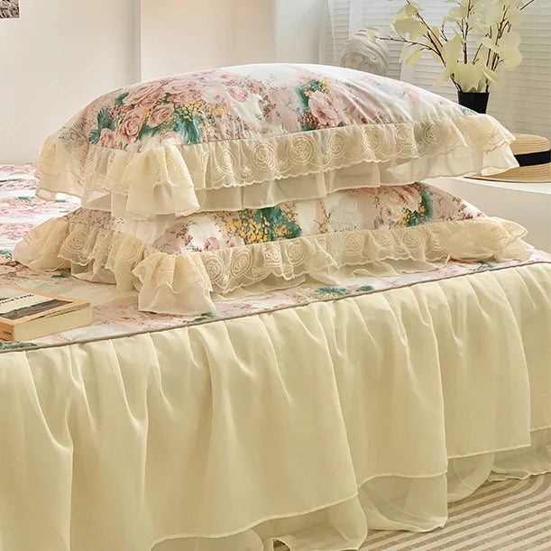 Cotton Floral Princess Bedding Set