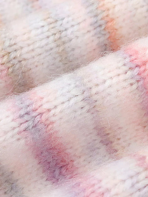 Pastel Dream Striped Cozy Cardigan