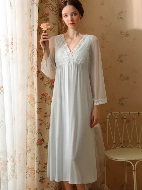 Whispering Rose Lace Nightgown