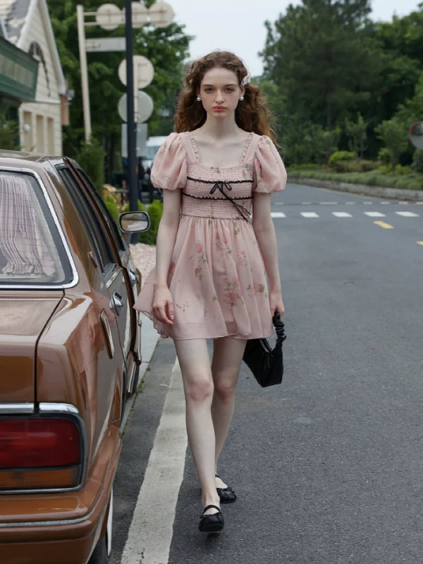 Rose Princess Chiffon Dress