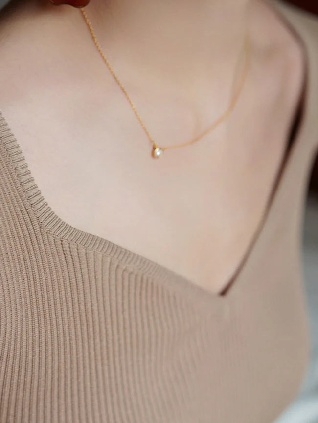 Vintage-Inspired Beige Knit and Chiffon Dress