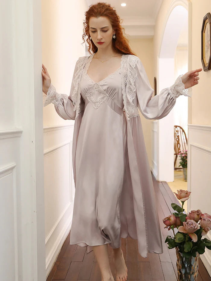 Whispering Silk Lace Nightwear Set