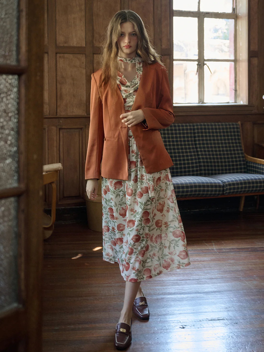 Enchanted Pomegranate Garden Dress