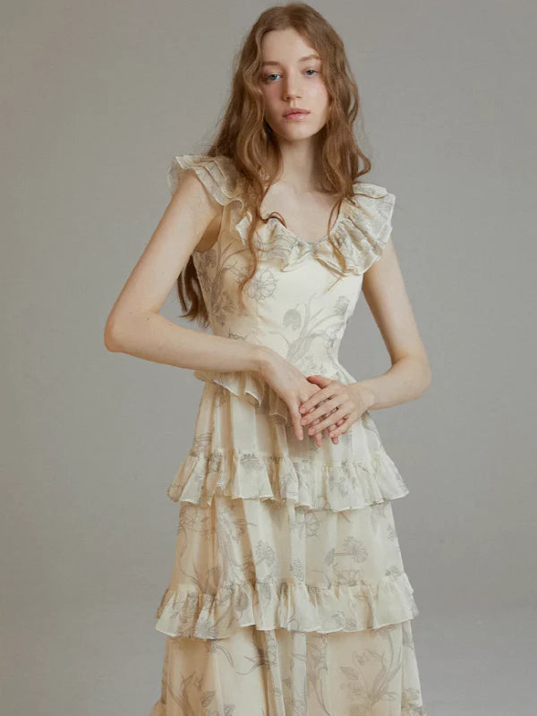 Sunlit Floral Whimsy Dress