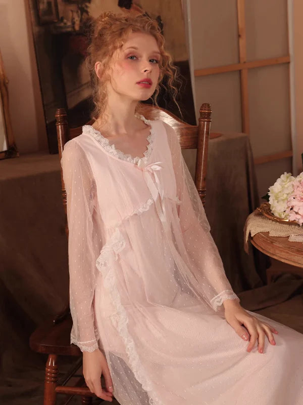 Moonlit Garden Ribbon Nightgown