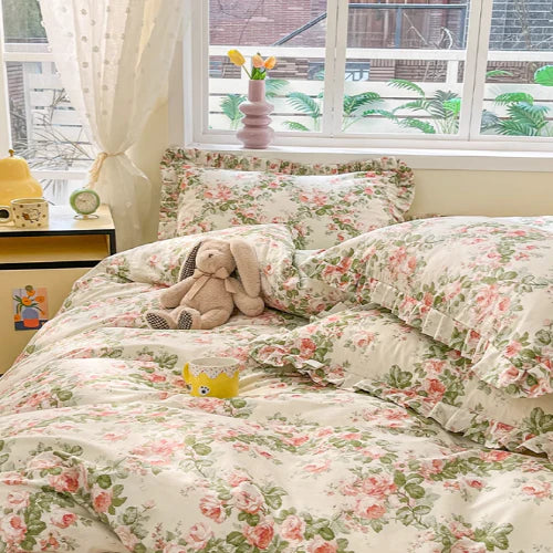 Romantic Floral Garden Bedding Set