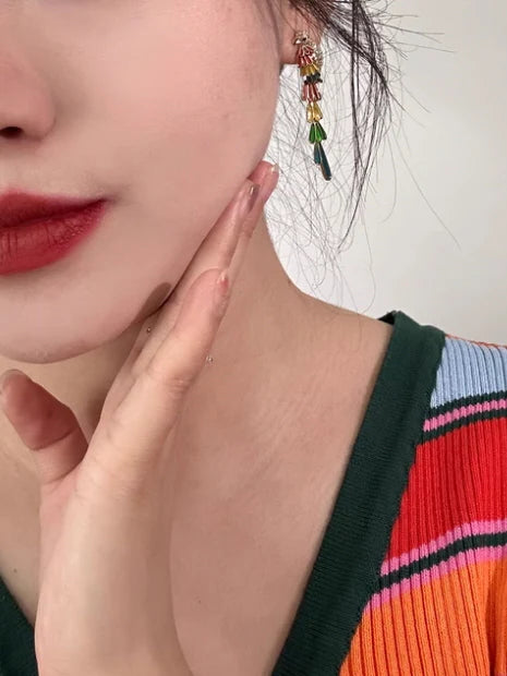 Tropical Parrot Dangle Earrings