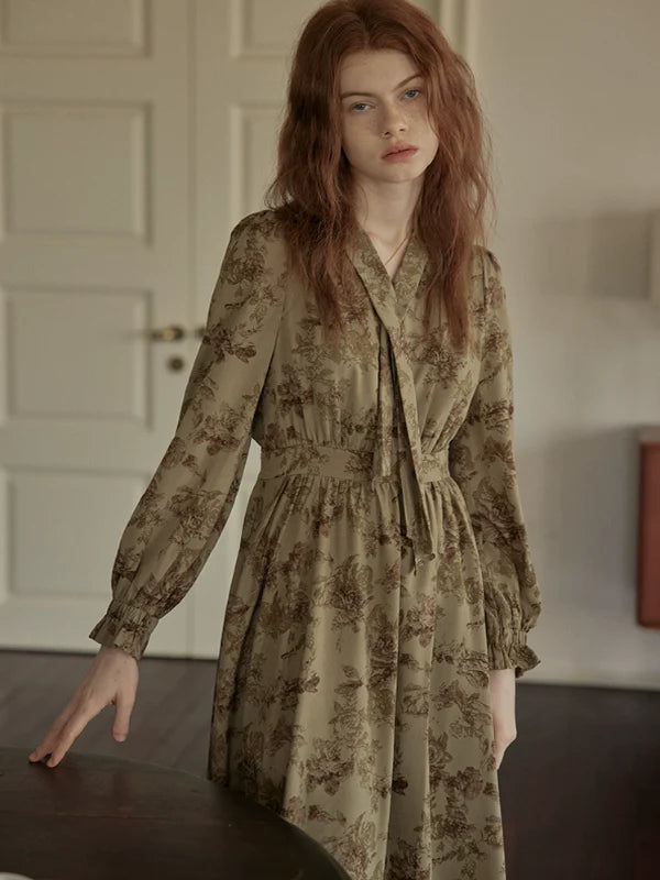 Vintage Floral Enchantress Dress